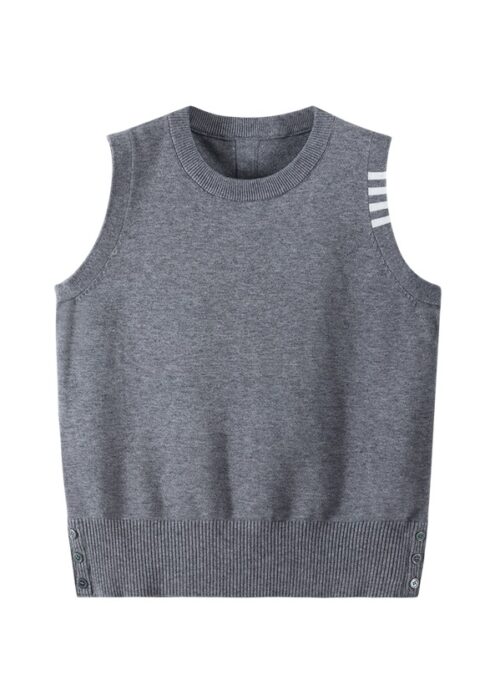Grey 4-Bar Vest | Jake - Enhypen