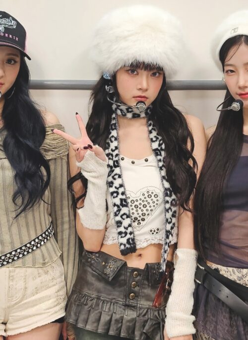 Black And White Leopard Print Thin Scarf | Eunchae – Le Sserafim