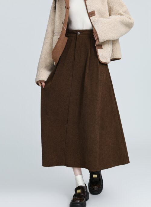 Vintage Corduroy Highwaist Aline Skirt
