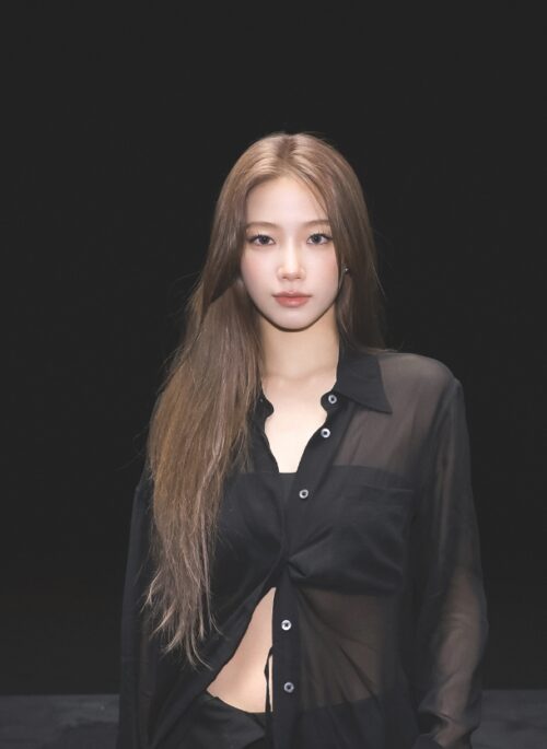 Black See-Through Shirt | Kazuha - Le Sserafim