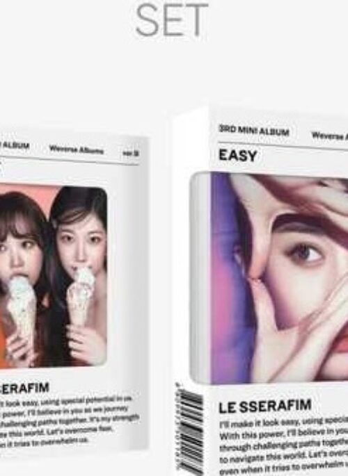 LE SSERAFIM 3rd Mini Album - EASY | Weverse Albums, Set version