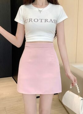 Light Pink A-Line Skirt | Baek Su Jeong – My Dearest Nemesis