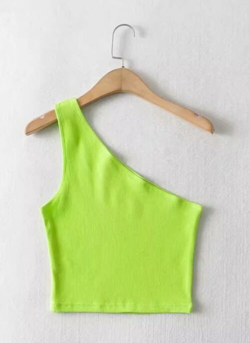 Neon Green One-Shoulder Top | Sieun - STAYC