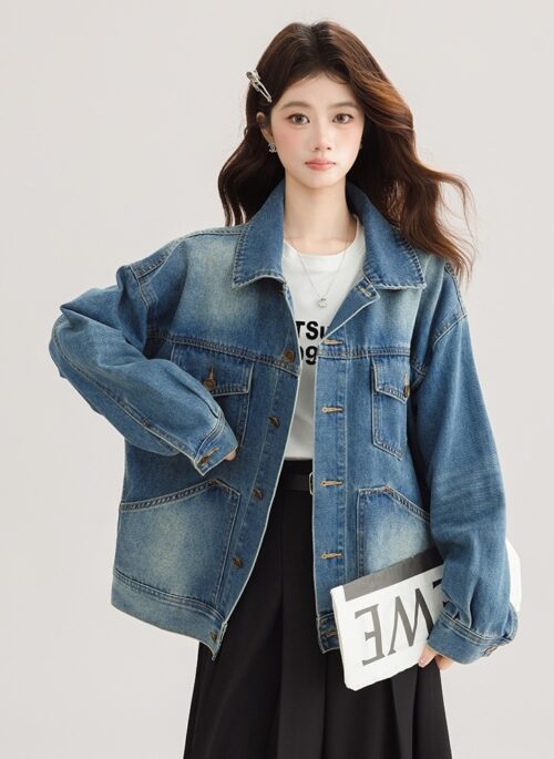 Vintage Hong Kong Style Denim Jacket