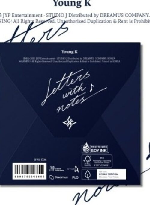 Young K (DAY6) Album - Letters with notes | Digipack