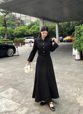 Black Suit Blazer And Skirt Set | Yeo Eun Nam – Buried Hearts