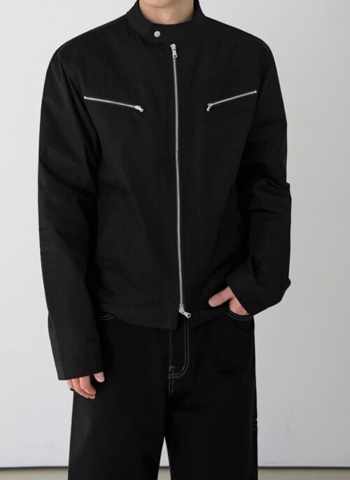 Chic Short Stand Collar Jacket